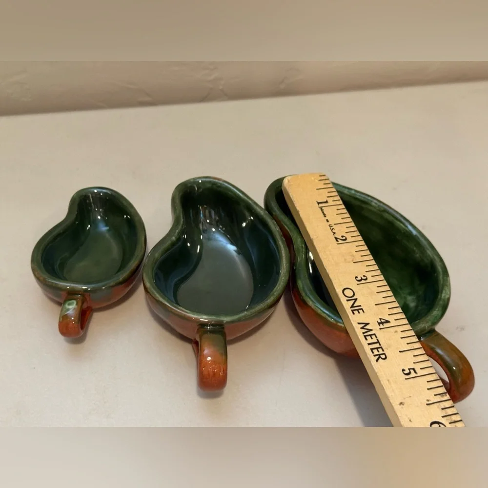 Set of 3 Williams Sonoma Redware‎ Style Glazed Chili Pepper Bowls Jalapeno Cups
